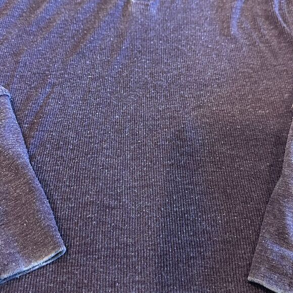 Chaser Women’s Ribbed Top Button Down Ribbed Long Sleeve Top - Picture 5 of 7